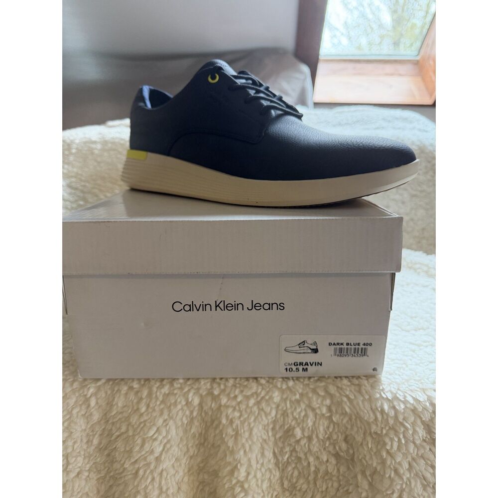 Calvin Klein Men's SZ 10.5 Gravin Sneaker Blue